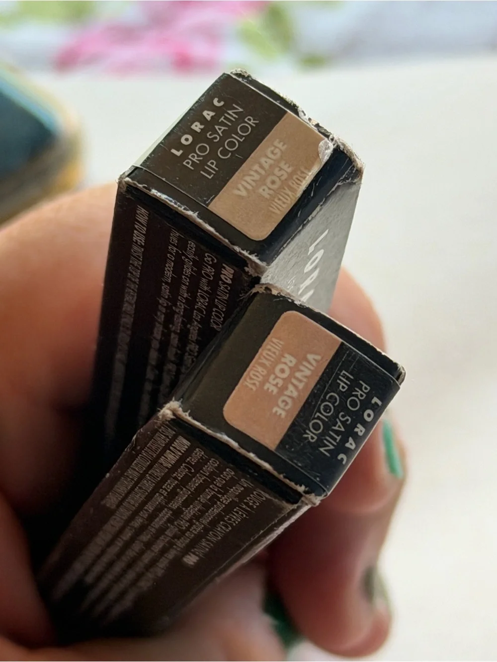 2 Pack Lorac Pro Satin Lip Color, Vintage Rose, 0.03 oz Highly Pigmented New Box